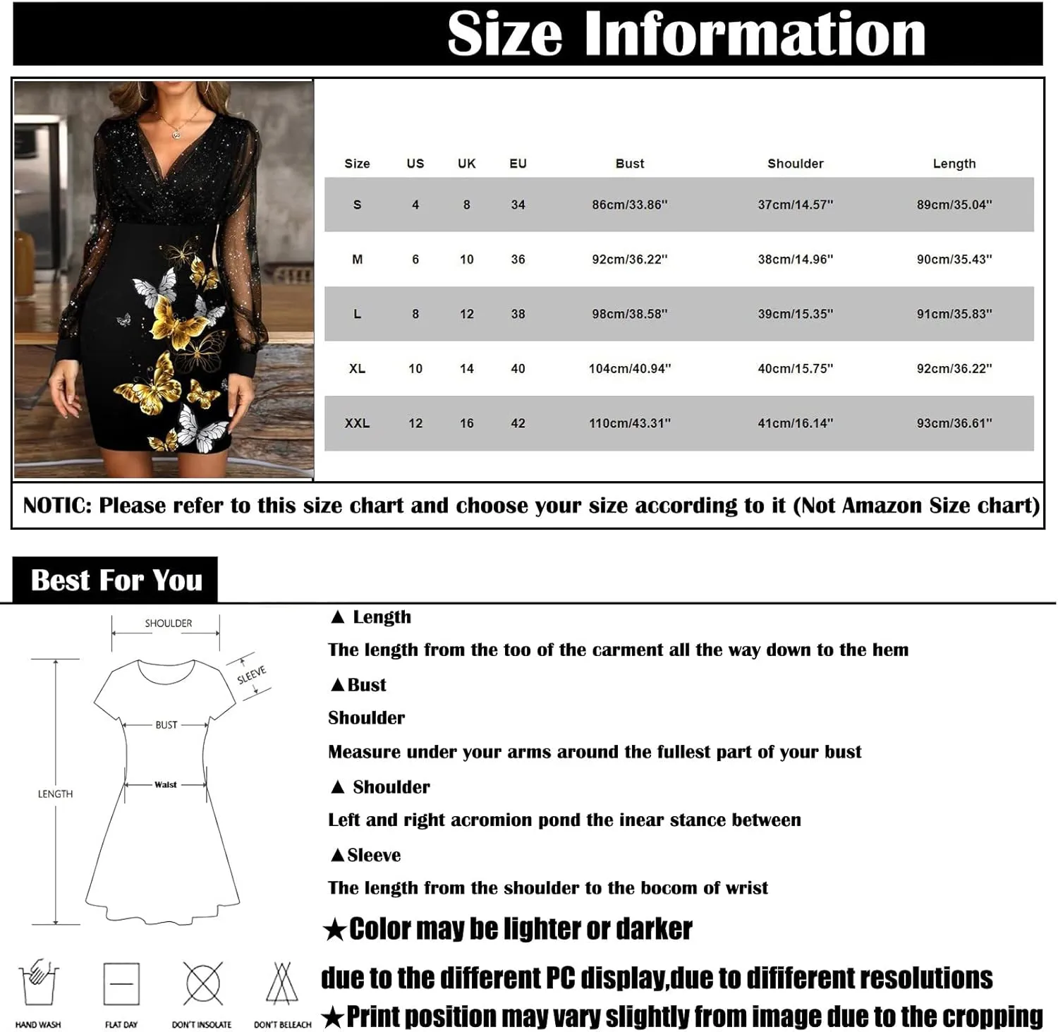 Women's Long Sleeve Dress Casual Fall Dress V-Neck Print Sexy Mini Dress