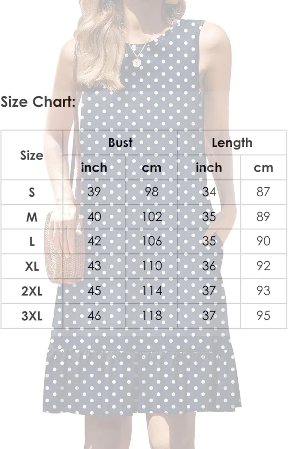 Women's Sleeveless Ruffle Hem Round Neck Mini Dress Casual Boho Flowy Shift Dresses with Pockets Beach Vacation Sundress
