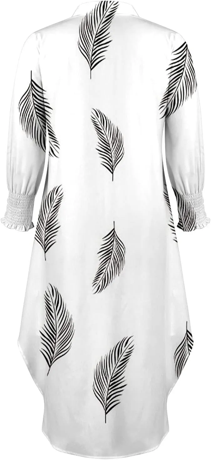 Women's Summer Dresses Holiday Style Feminino Print Casual Plus Size Dress, S