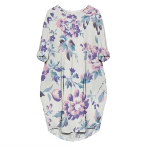 Women's T-Shirt Dresses Oversize Short Sleeve and Long Sleeve Midi Dresses with Pocket