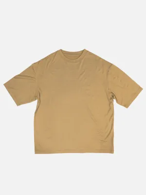 Wool Oversized Tee -  Coyote