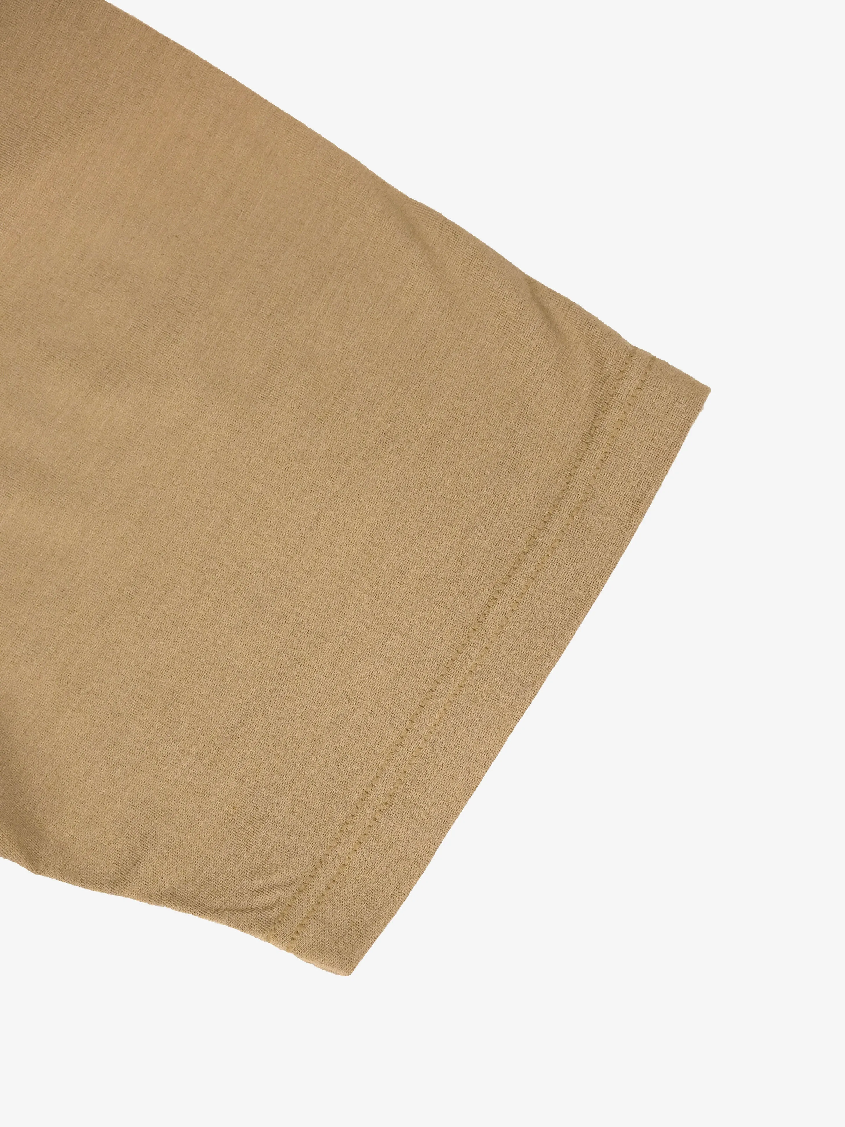 Wool Oversized Tee -  Coyote