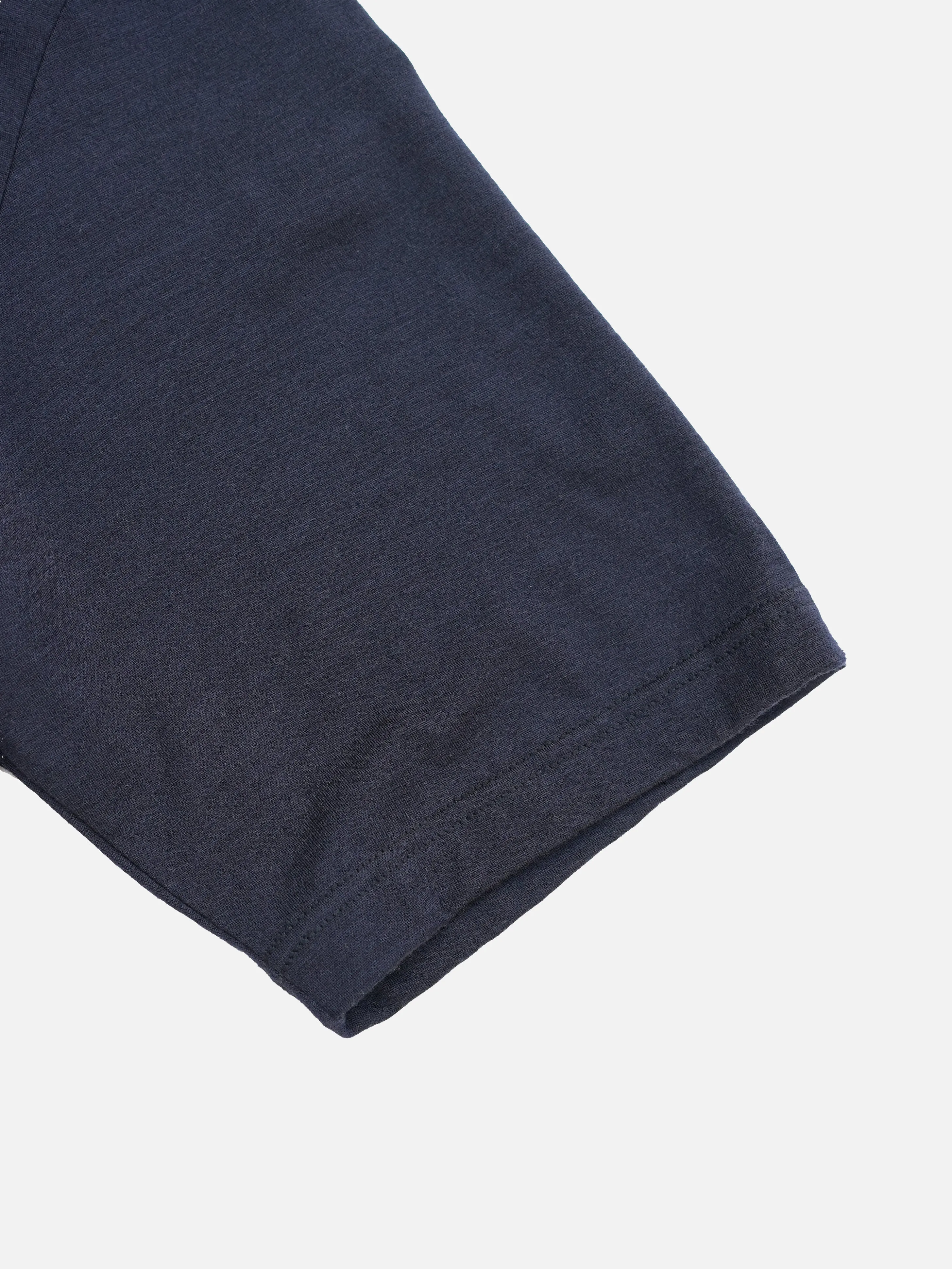 Wool Oversized Tee - Navy