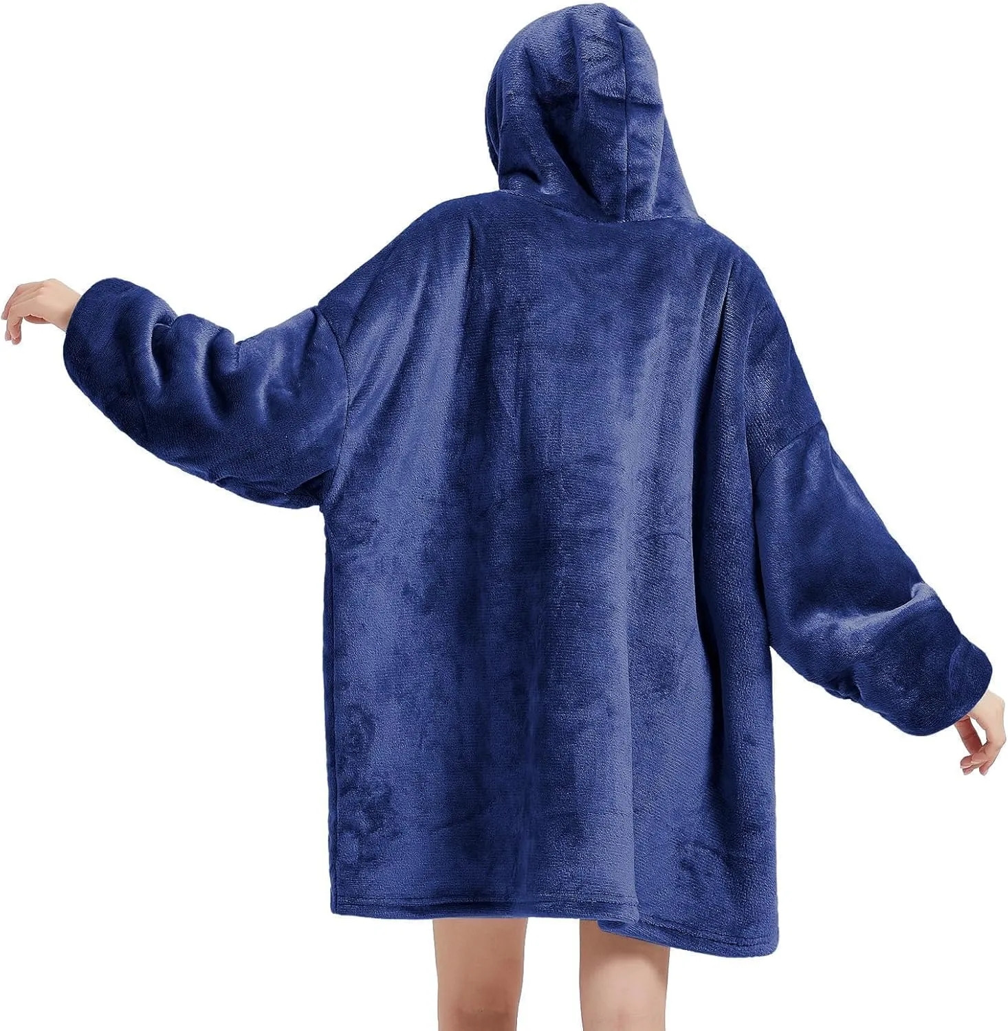 YUGYVOB Blanket Hoodie Oversized Sherpa, Wearable Blanket Warm & Cozy, Sweatshirt with Gaint Pocket, Gifts for Women, Men