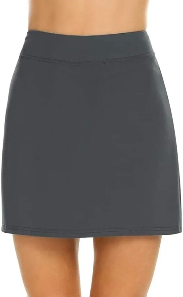 ZYXTIM Women's Tennis Skirts High Waisted Slim Fit Fashion Summer Workout Sport Skorts Side Splite Casual Dressy Skorts
